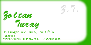 zoltan turay business card